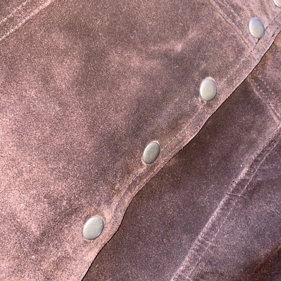 GAP Brown Suede Mini Skirt - Picture 5 of 7